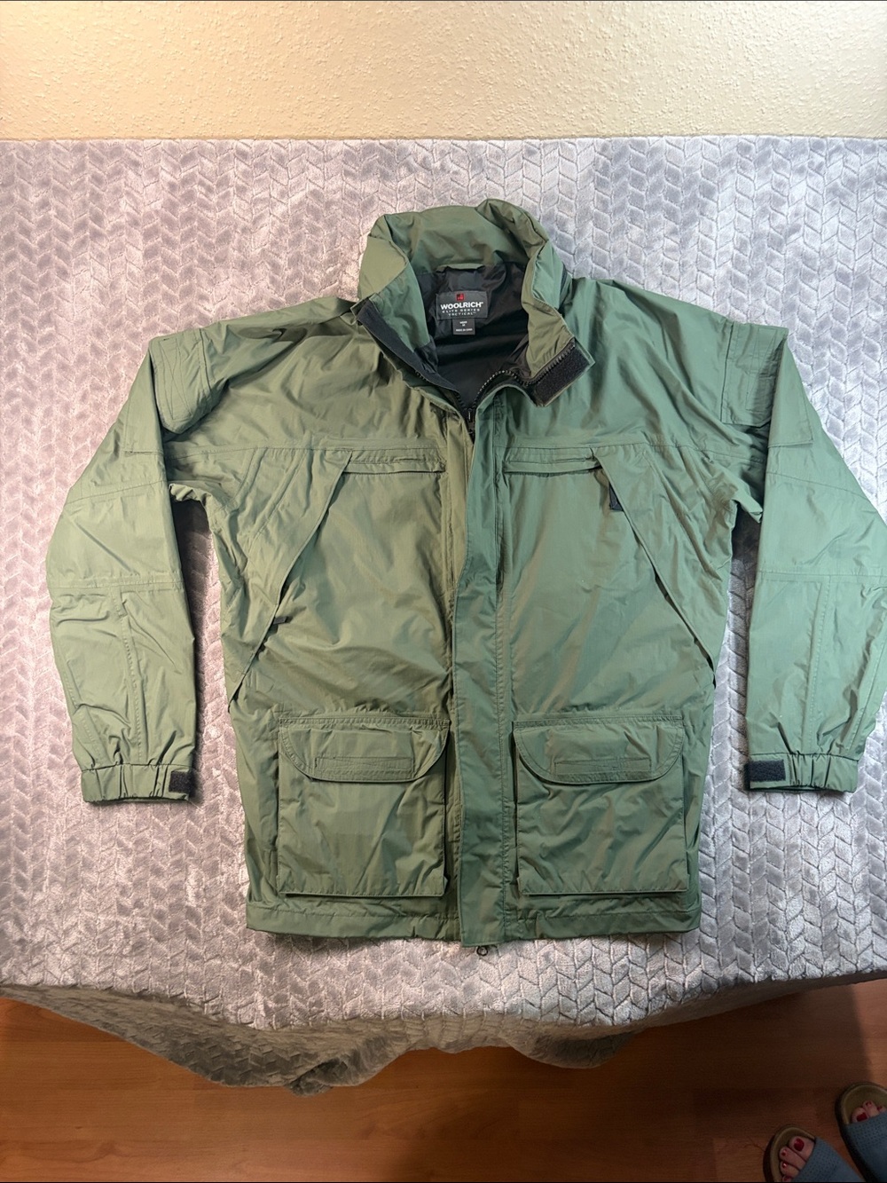 EUC Woolrich Elite Series Tactical Olive Green Military Field Jacket Medium